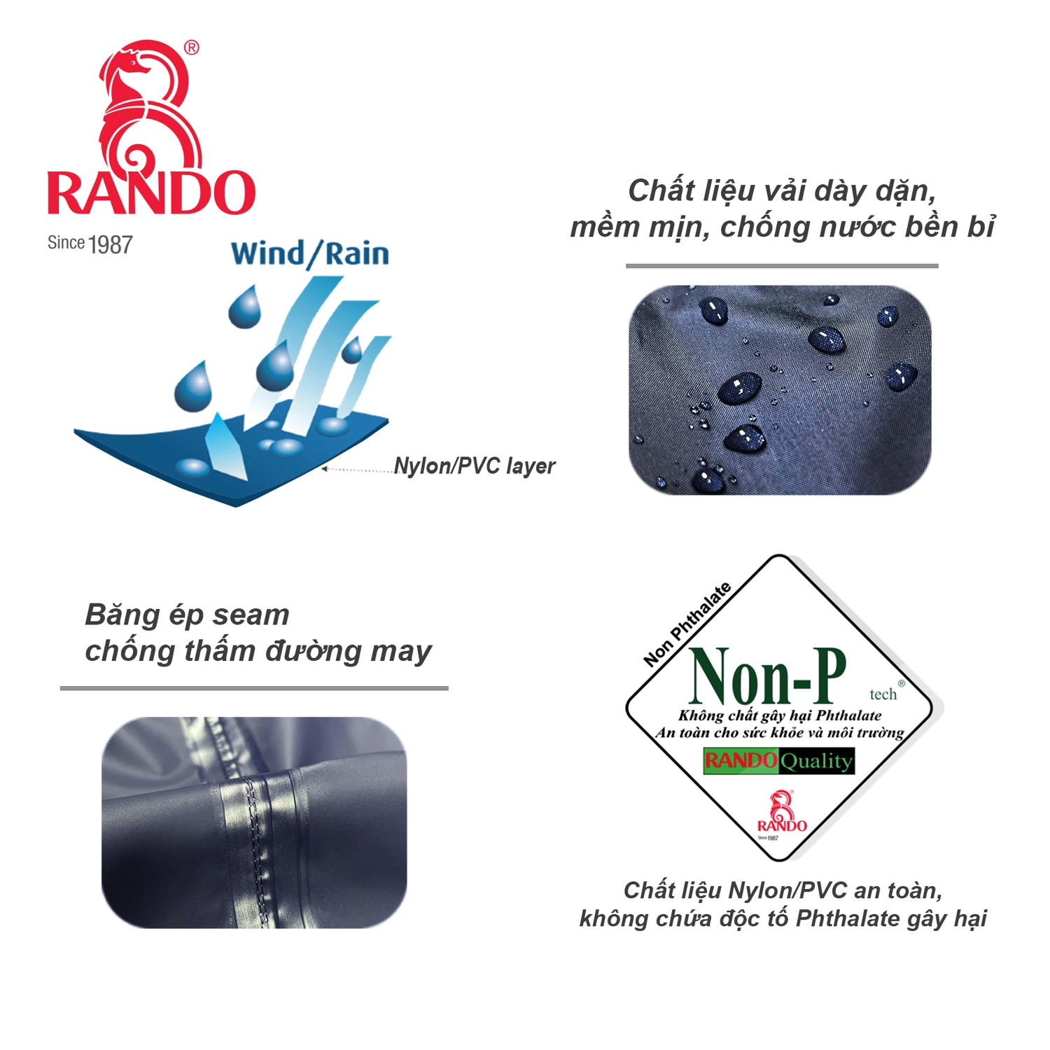 Bộ áo mưa Ranmotion RANDO-6