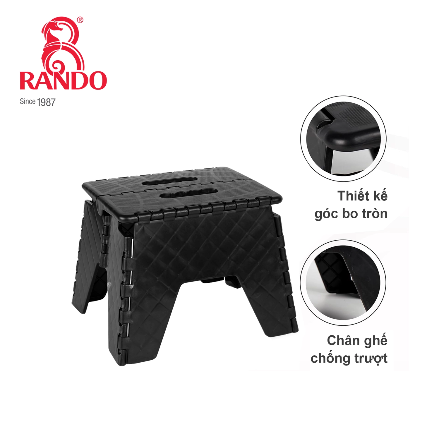 Ghế Xếp Mini RANDO - chân ghế chống trượt