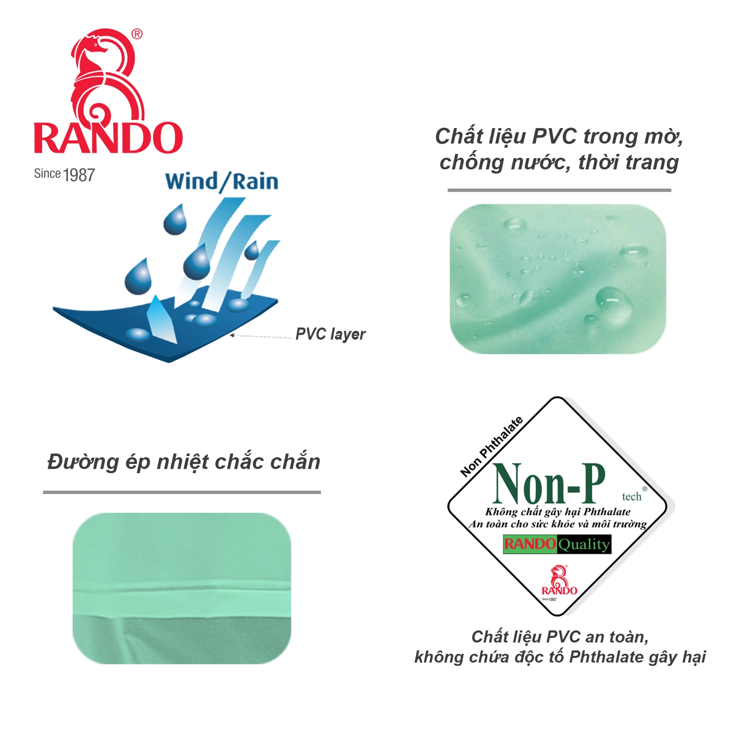 Giày Đi Mưa Trong Màu RANDO - 5