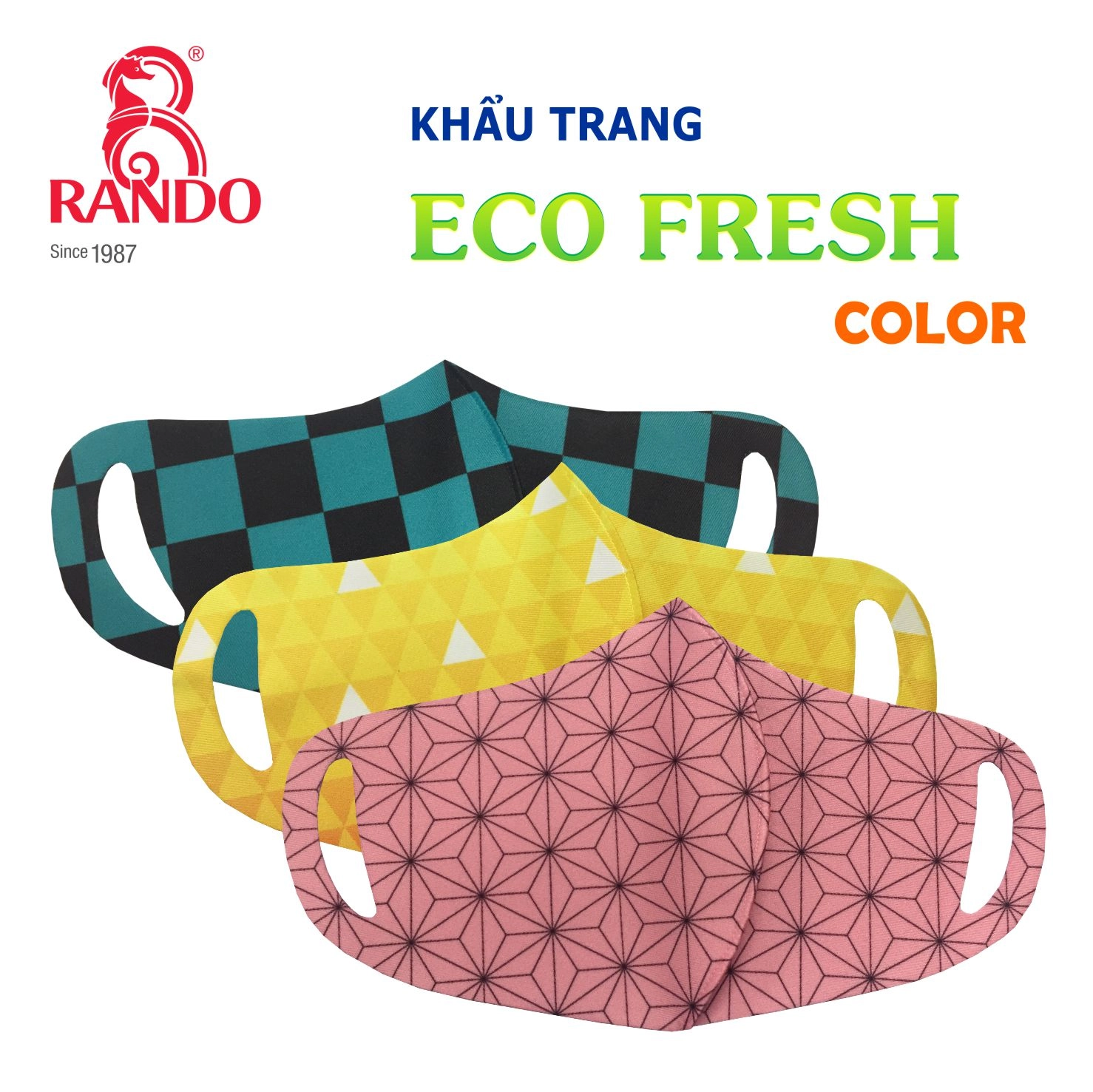 Khau trang ECO Fresh - color - Nguoi lon - RANDO -7