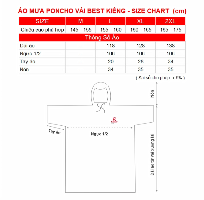 SIZE CHART AO MUA PC VAI BEST KIENG RANDO